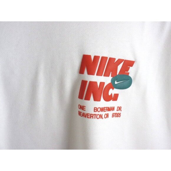 Nike Men's Dri-FIT Fleece Lined Open 24/7 Crew Neck Sweatshirt White Size 2XL - Picture 4 of 4